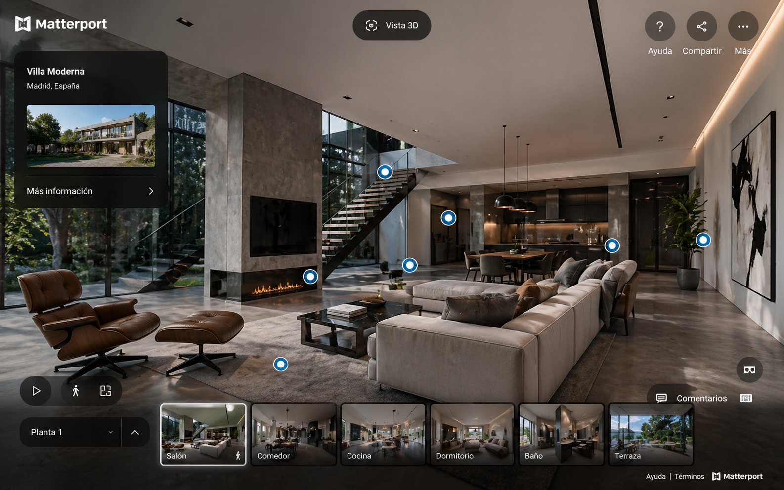 Tour Matterport navegable